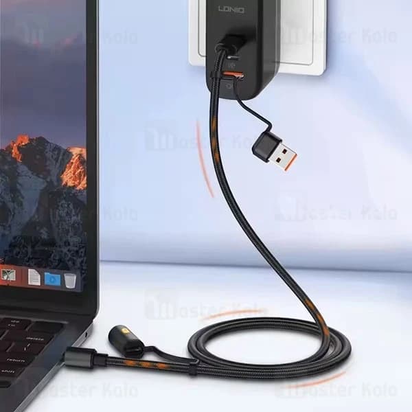 کابل Type C الدینیو LDNIO LC17 Charging Data Cable توان 65 وات — تصویر ۵