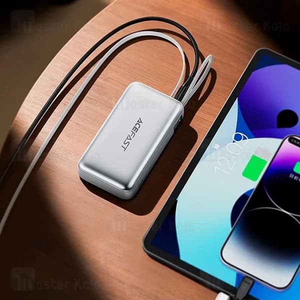 پاوربانک 10000 ایس فست ACEFAST M32 توان 35 وات همراه با کابل متصل — تصویر ۷