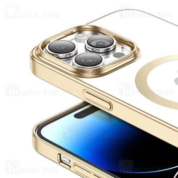 قاب محافظ مگ سیف گرین لاین آیفون Apple iPhone 14 Pro Green Lion Delgado Chrome — تصویر ۵