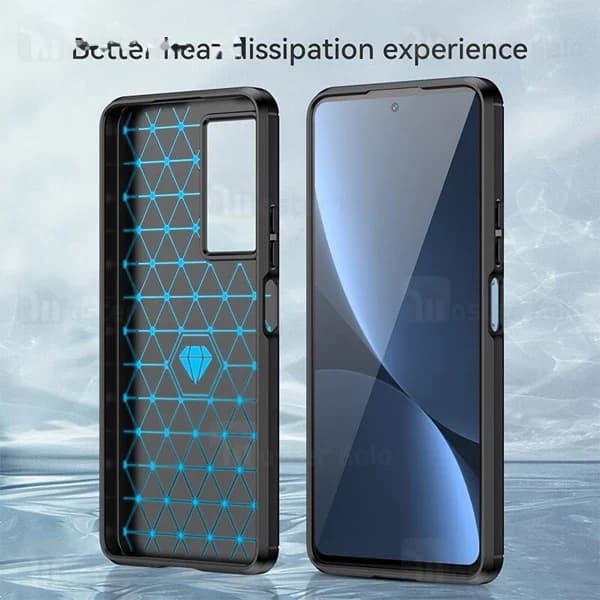 قاب فیبر کربنی شیائومی Xiaomi Redmi K50 / K50 Pro Rugged Armor Fiber Carbon — تصویر ۷