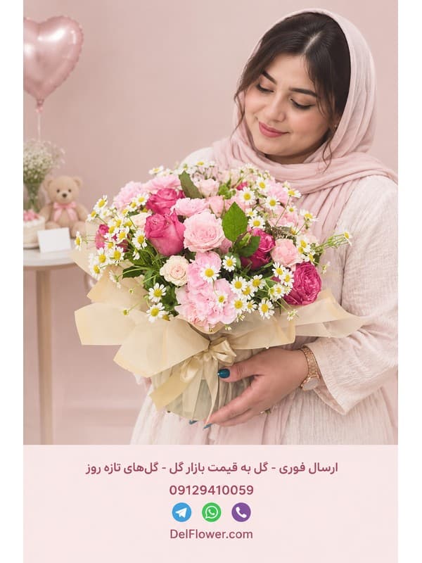 باکس گل خاص برای دختر | مدل نیلاهن