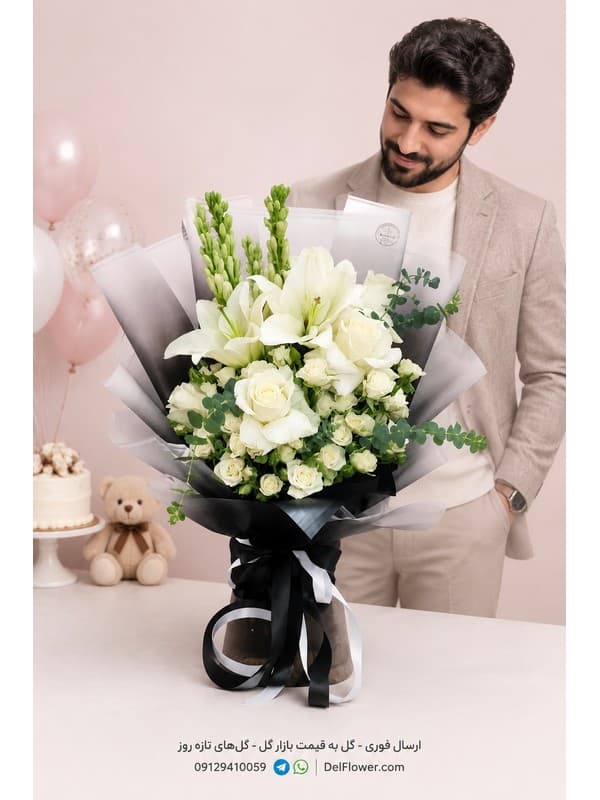 باکس گل خواستگاری برای دوست | مدل پریانه