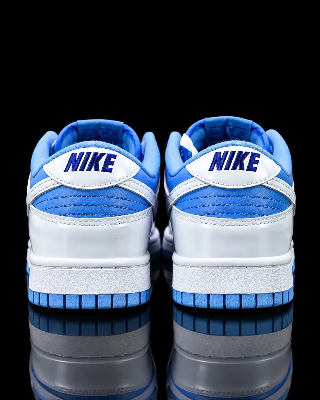 نایک SB Dunk Low Reverse UNC آبی سفید — تصویر ۴