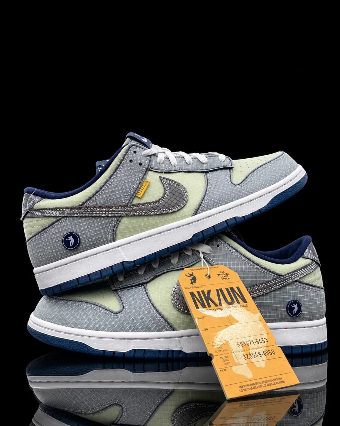 نایک SB Dunk Low Passport Pack Pistachio طوسی پسته‌ای — تصویر ۴