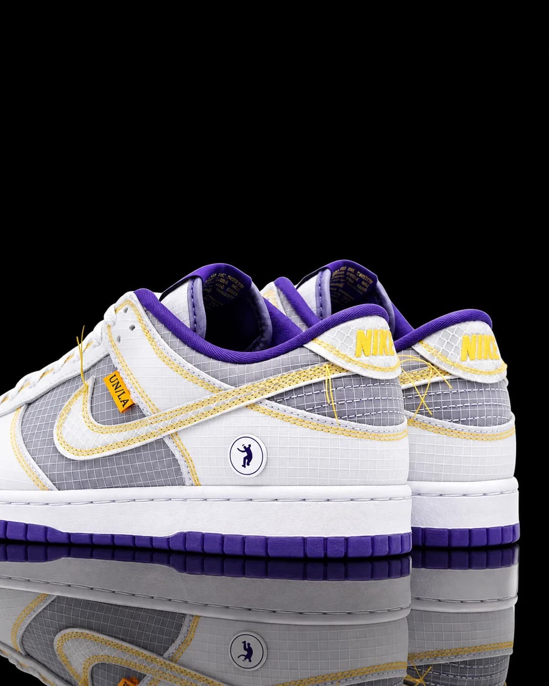 نایک SB Dunk Low Union Passport Pack سفید بنفش — تصویر ۲