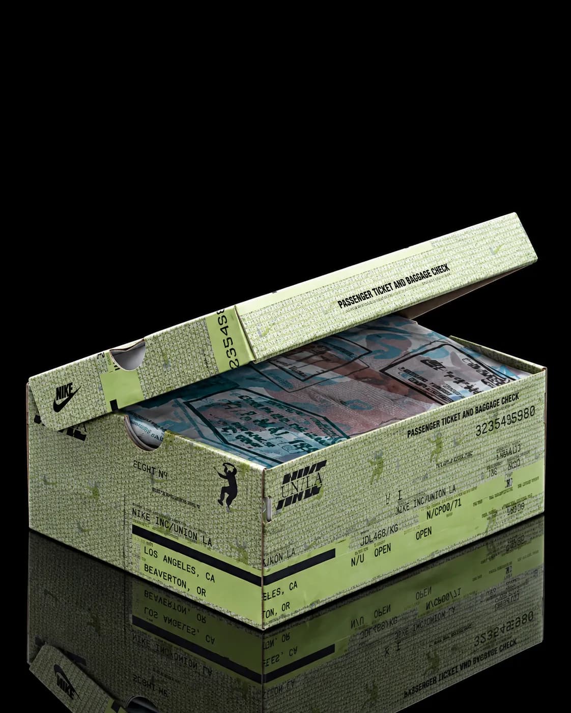 نایک SB Dunk Low Union Passport Pack سفید بنفش — تصویر ۵