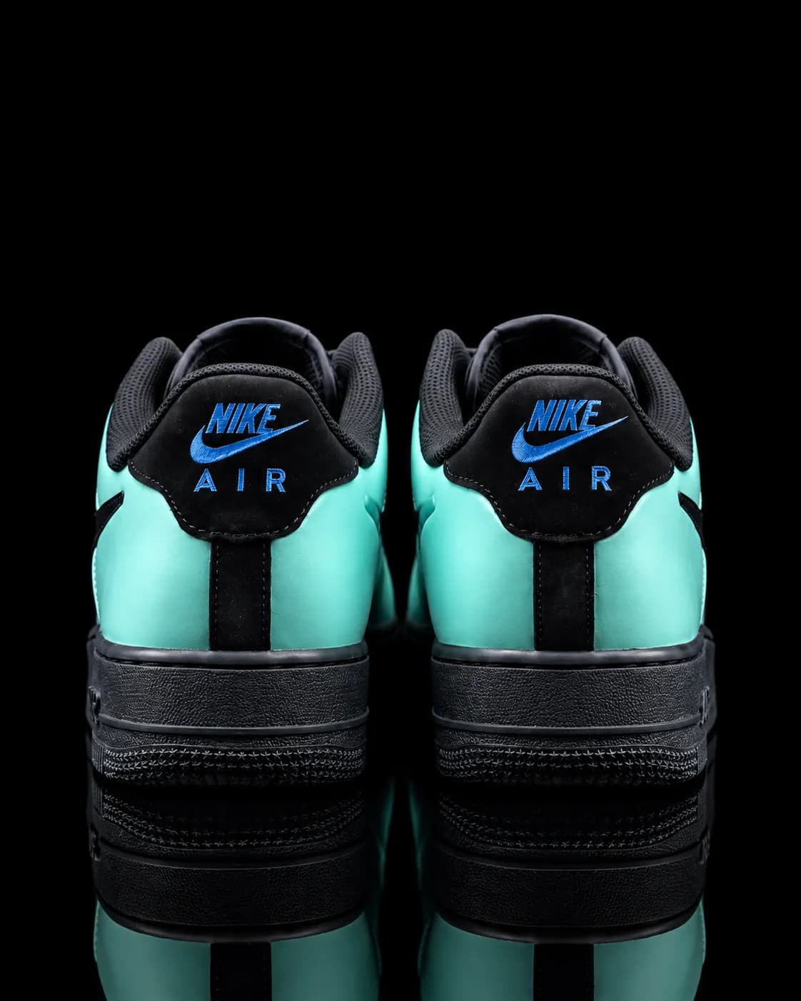 نایک ایر فورس 1 فوم Foamposite سبز آبی — تصویر ۵