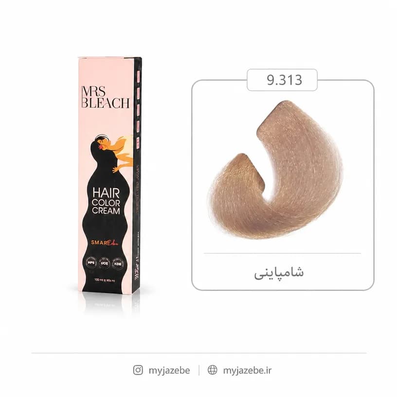 رنگ مو مرس بلیچ 9.313 شامپاینی