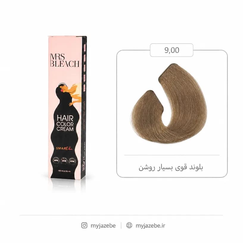 رنگ مو مرس بلیچ 9.00 طبیعی قوی