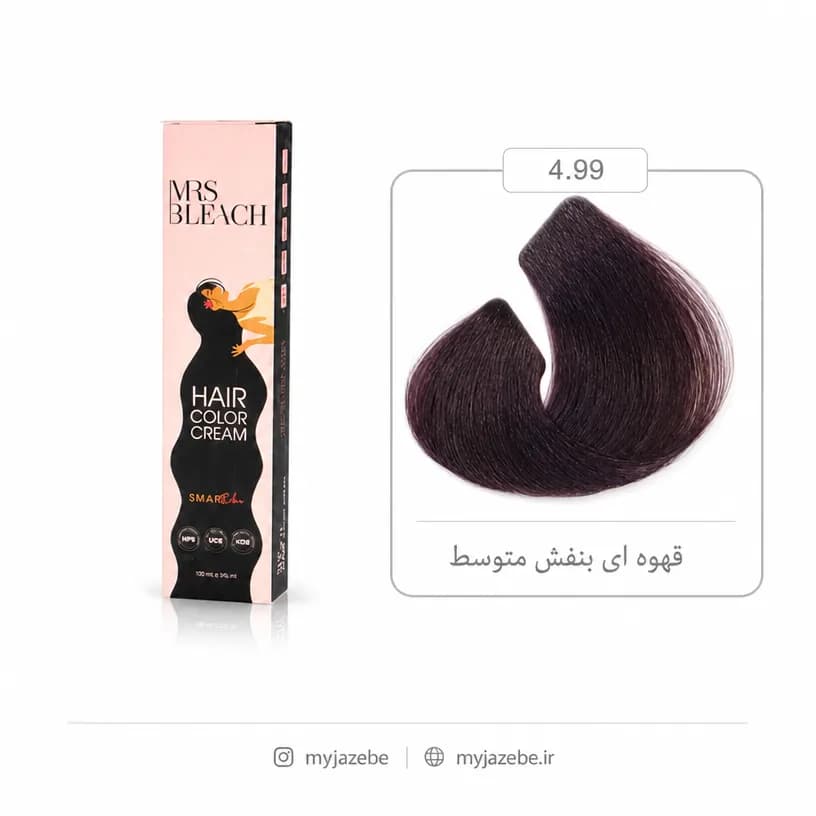 رنگ مو مرس بلیچ 4.99 بنفش