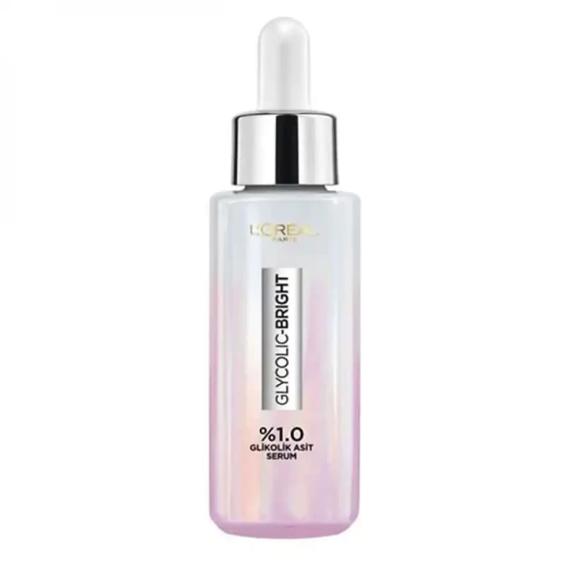 سرم ضد لک و روشن کننده گلیکولیک اسید لورال LOREAL مدل GLYCOLIC BRIGHT حجم 30 میل