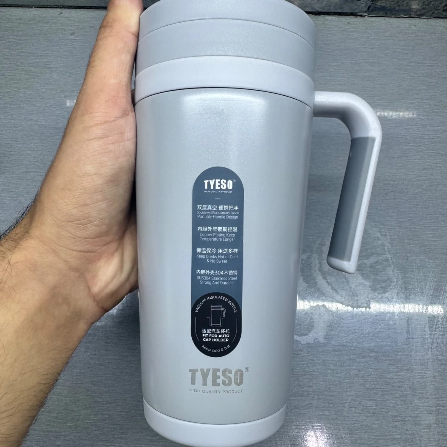 تراول ماگ تایسو مدل 17FLOZ با ظرفیت 500 میلی‌لیتر و قابلیت حفظ دما تا 10 ساعت — تصویر ۸