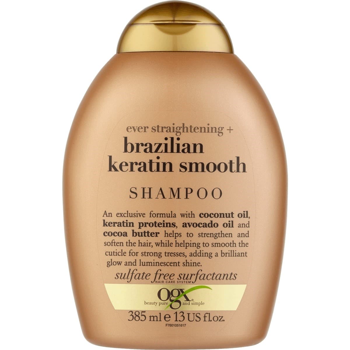 شامپو او جی ایکس OGX مدل brazilian + keratin smooth shampoo حجم 385 میل