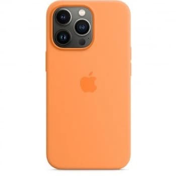 قاب سیلیکون کرم نارنجی آیفون 13PRO MAX