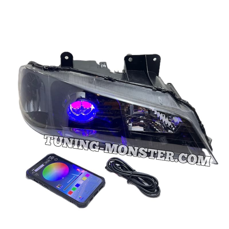 چراغ لنزدار پارس لنز جغدی L20 دویل RGB — تصویر ۵