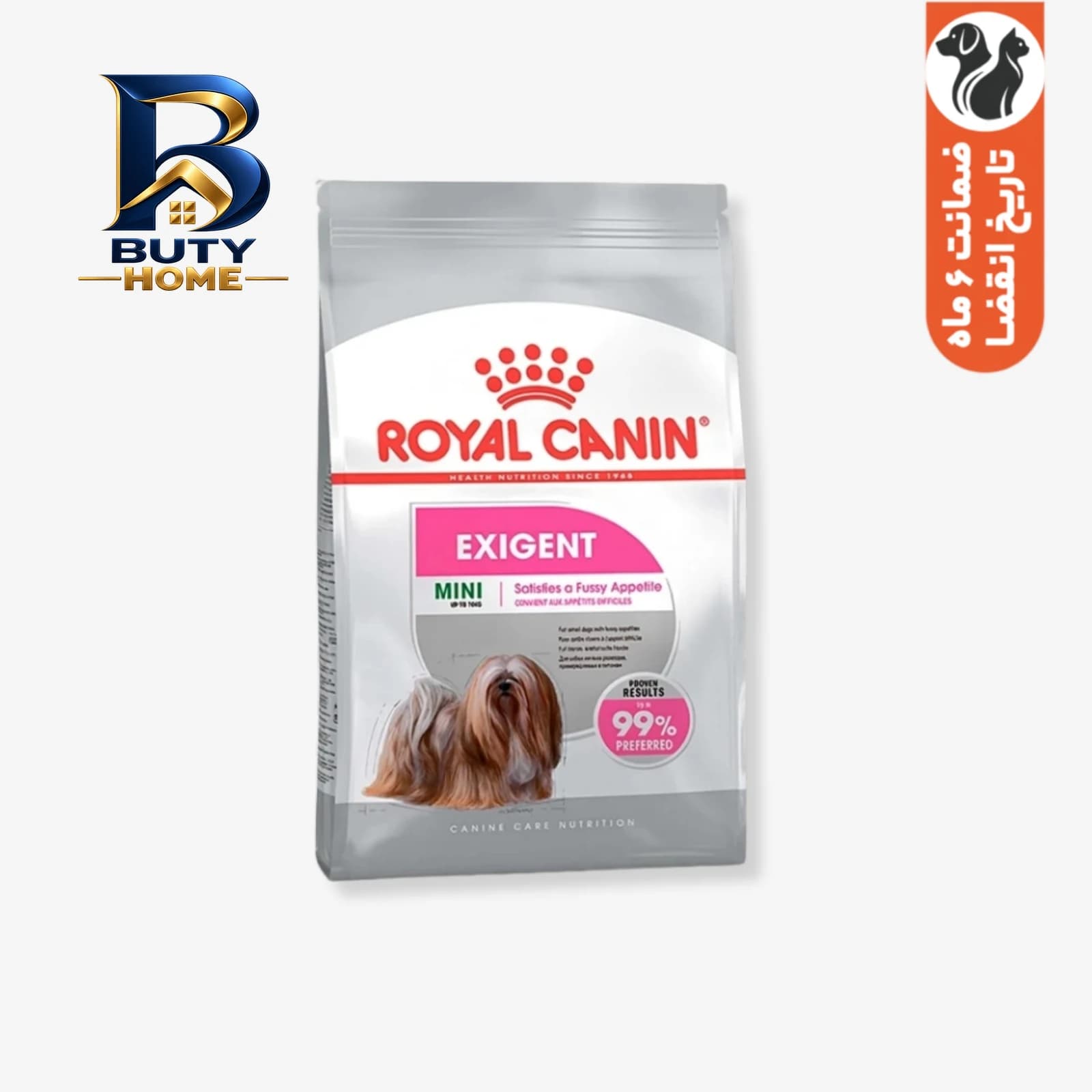 غذای خشک سگ نژاد کوچک رویال کنین مدل Mini Exigent بدغذا وزن 3 کیلوگرم