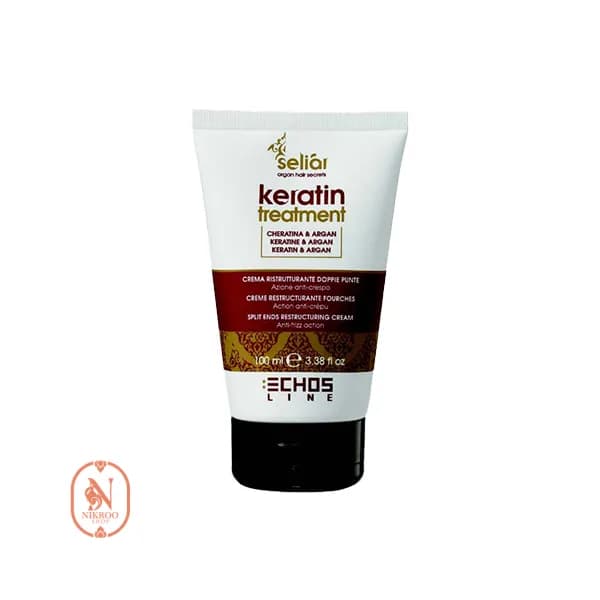 کرم مو ترمیم کننده و ضد موخوره کراتین و آرگان اچ اس لاین حجم 100 میلی لیتر