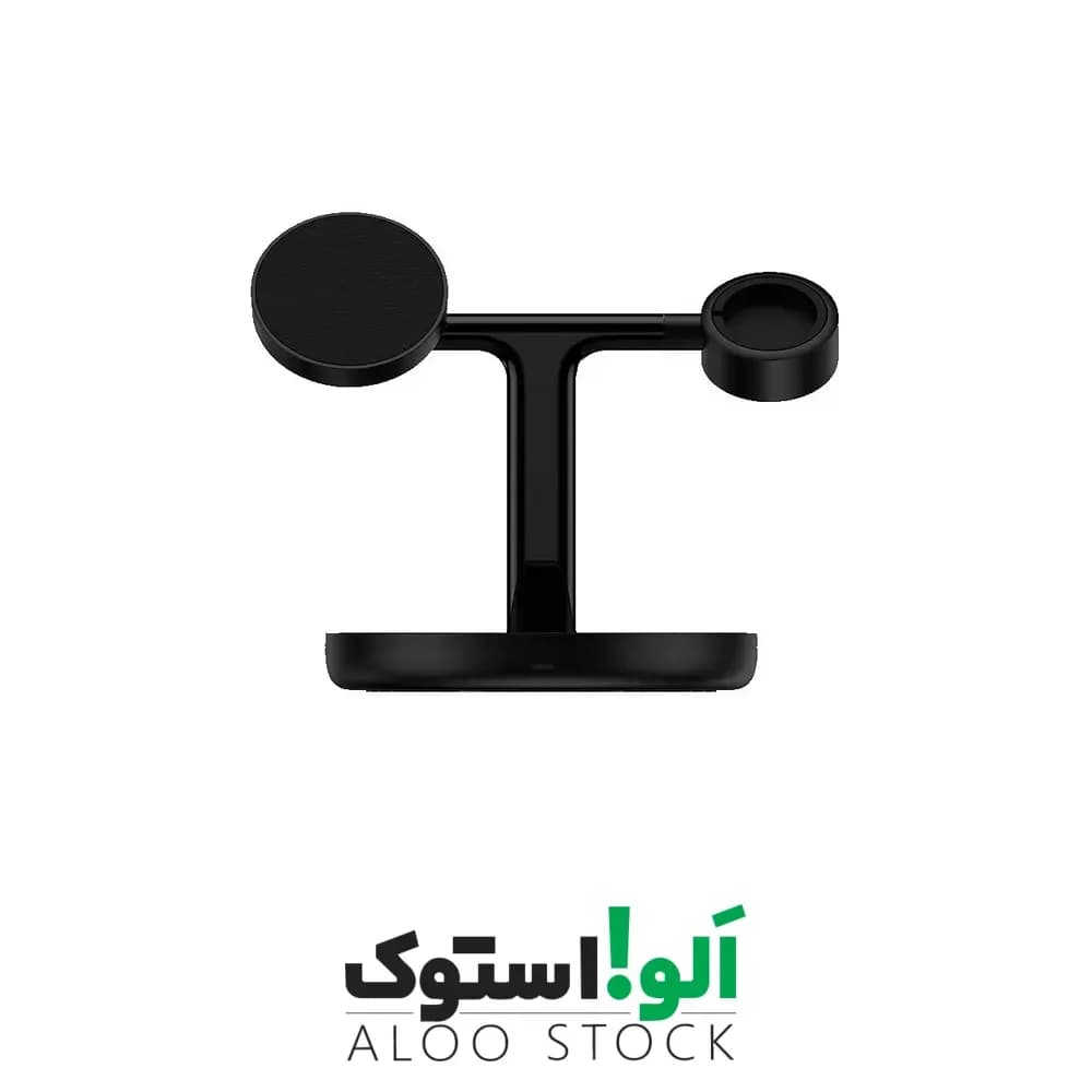 استند و شارژر وایرلس مگنتی باسئوس مدل Baseus Swan 3-in-1 Wireless Magnetic Charging Bracket 20W