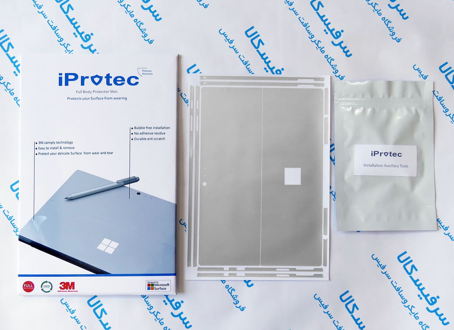 استیکر محافظ تمام بدنه سرفیس گو 1/2/3/4 (10.5 اینچ) مدل iProtec — تصویر ۳