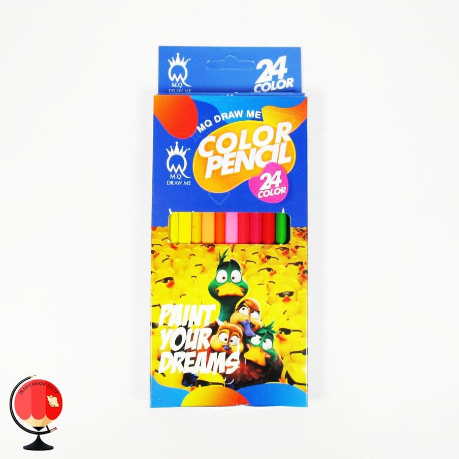 مداد رنگی 24 رنگ ام کیو MQ طرح غاز