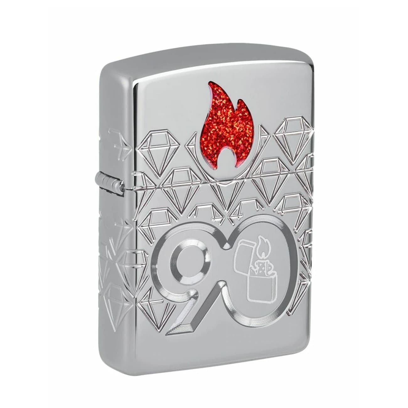 فندک زیپو اصل کد 49865 – Zippo 90th Coy Chrome