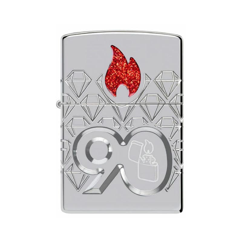 فندک زیپو اصل کد 49865 – Zippo 90th Coy Chrome — تصویر ۴