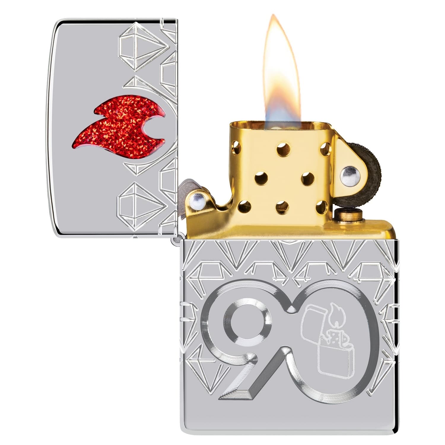 فندک زیپو اصل کد 49865 – Zippo 90th Coy Chrome — تصویر ۷