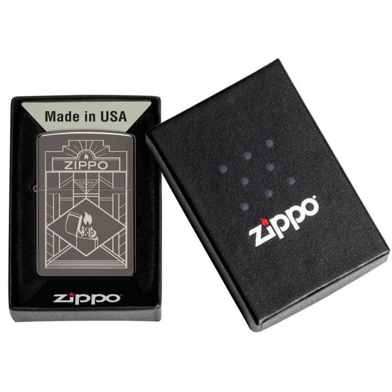 فندک زیپو اصل کد 48247 – Zippo Art Deco Design — تصویر ۵