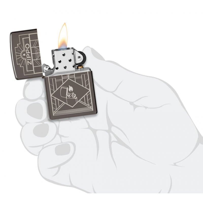 فندک زیپو اصل کد 48247 – Zippo Art Deco Design — تصویر ۳