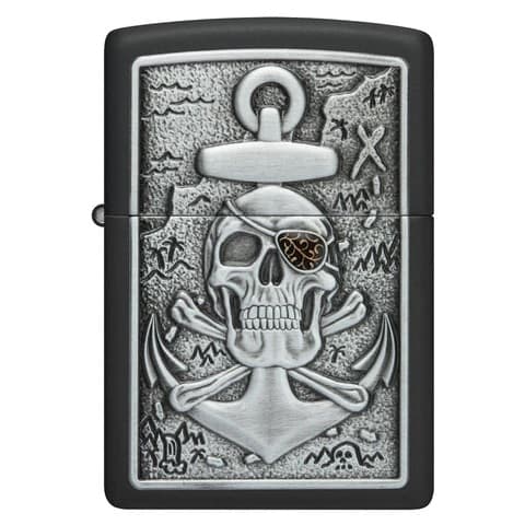 فندک زیپو اصل کد 48122 – Original Zippo Skull Anchor Emblem — تصویر ۶