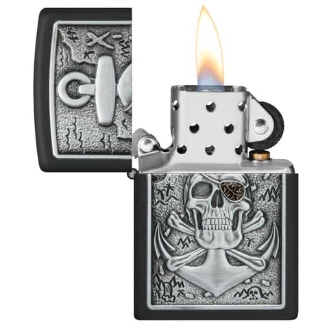 فندک زیپو اصل کد 48122 – Original Zippo Skull Anchor Emblem — تصویر ۳
