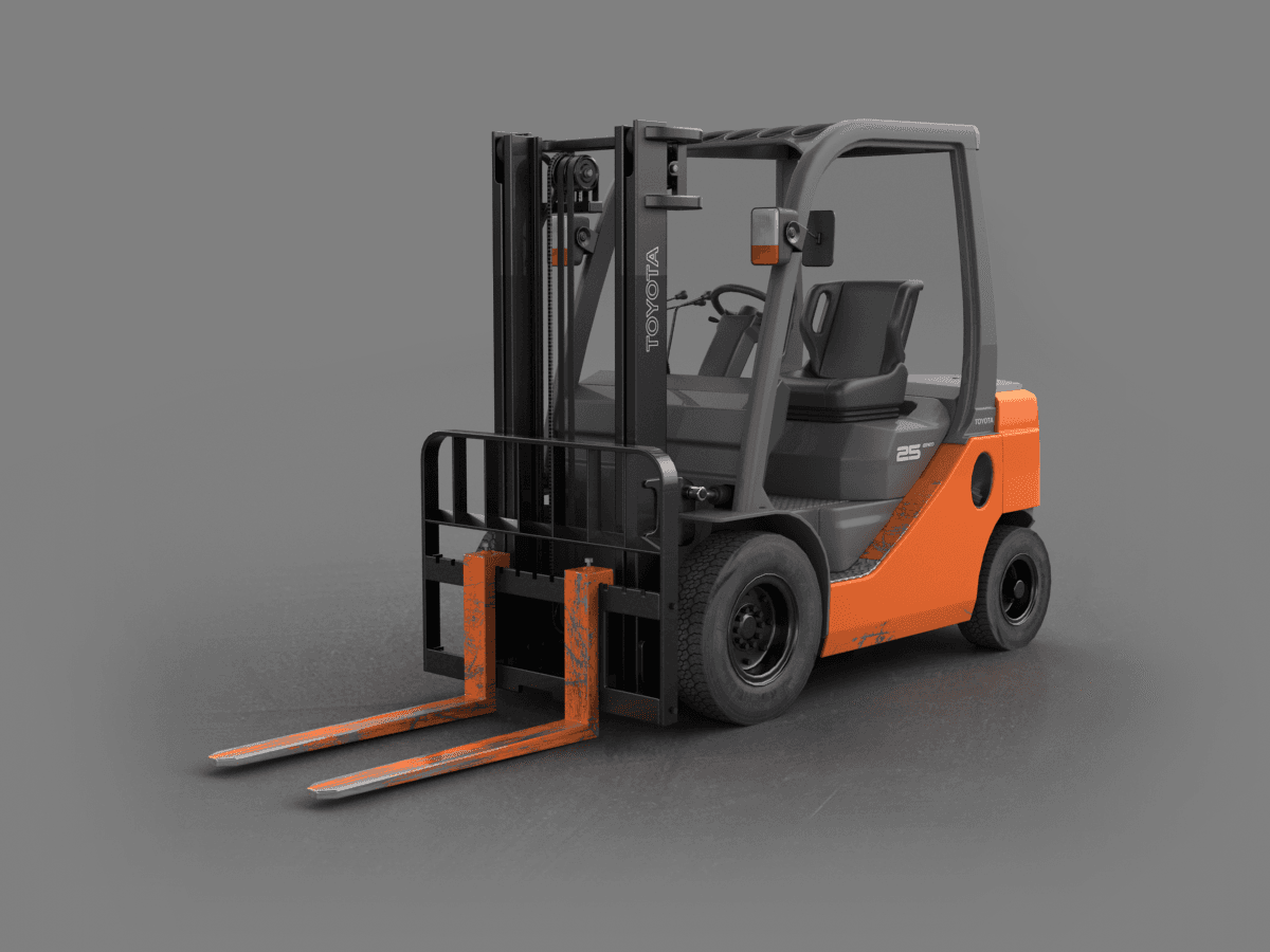دانلود آبجکت تری‌دی‌مکس خودرو لیفتراک مدل Emergency-car-11