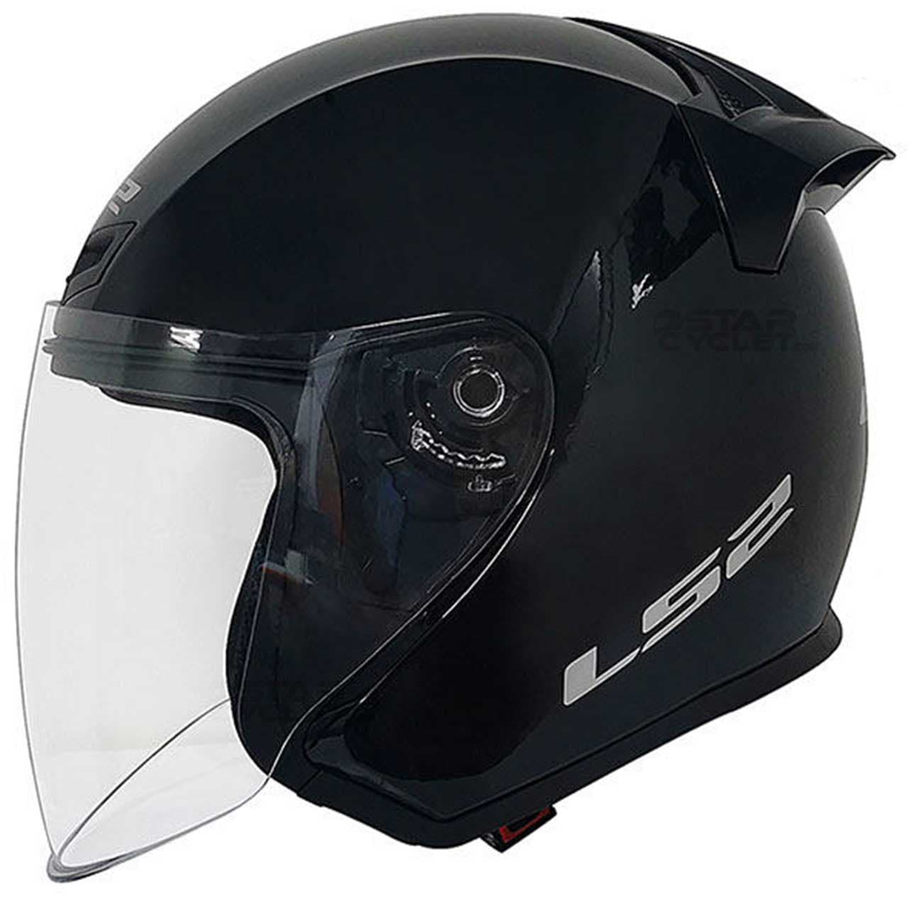 کلاه کاسکت بدون فک ال اس 2 مدل 608 SHINE-BLACK