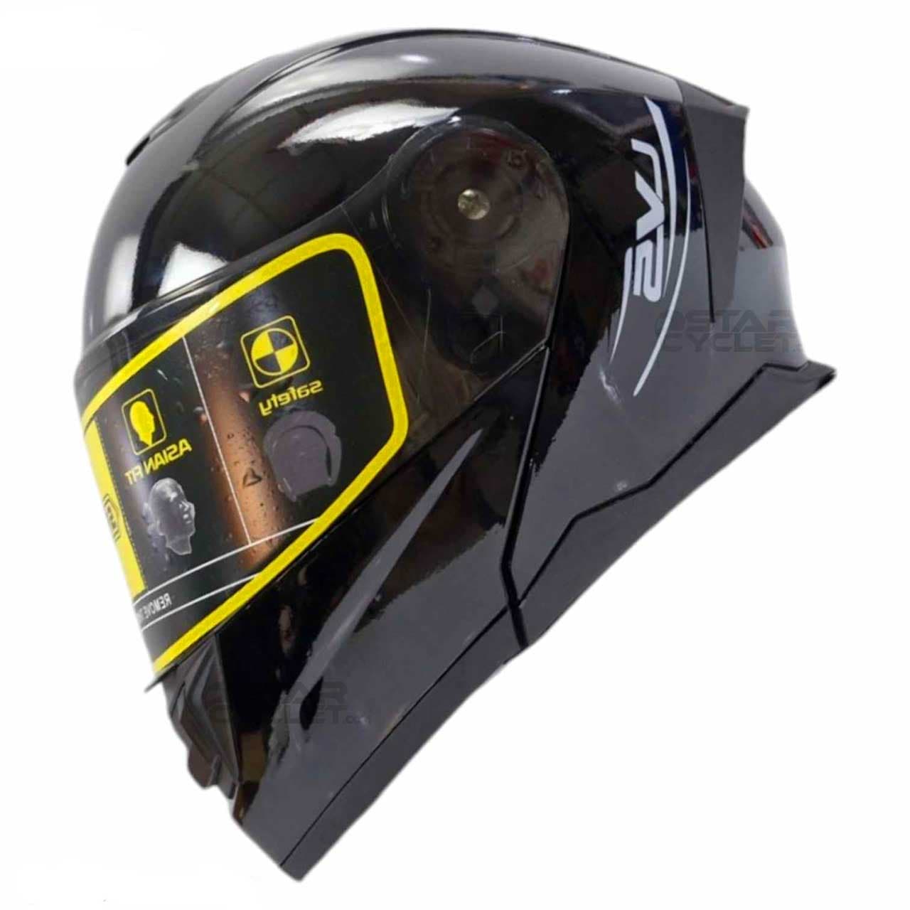 کلاه کاسکت فک متحرک LAVOUS مدل BLACK