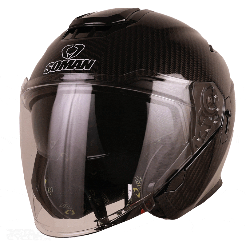 کلاه کاسکت بدون فک SOMAN مدل 527 CARBON