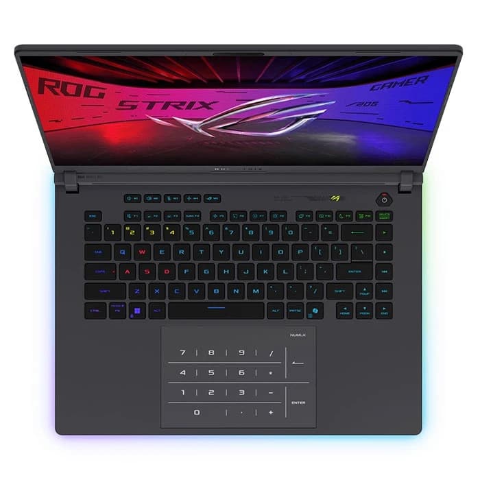 لپ تاپ گیمینگ ایسوس مدل ASUS G615LM-V 2025 | Ultra 9 275HX-32GB-1TB SSD-8GB RTX 5060-AI Boost NPU-WUXGA IPS 165Hz — تصویر ۷
