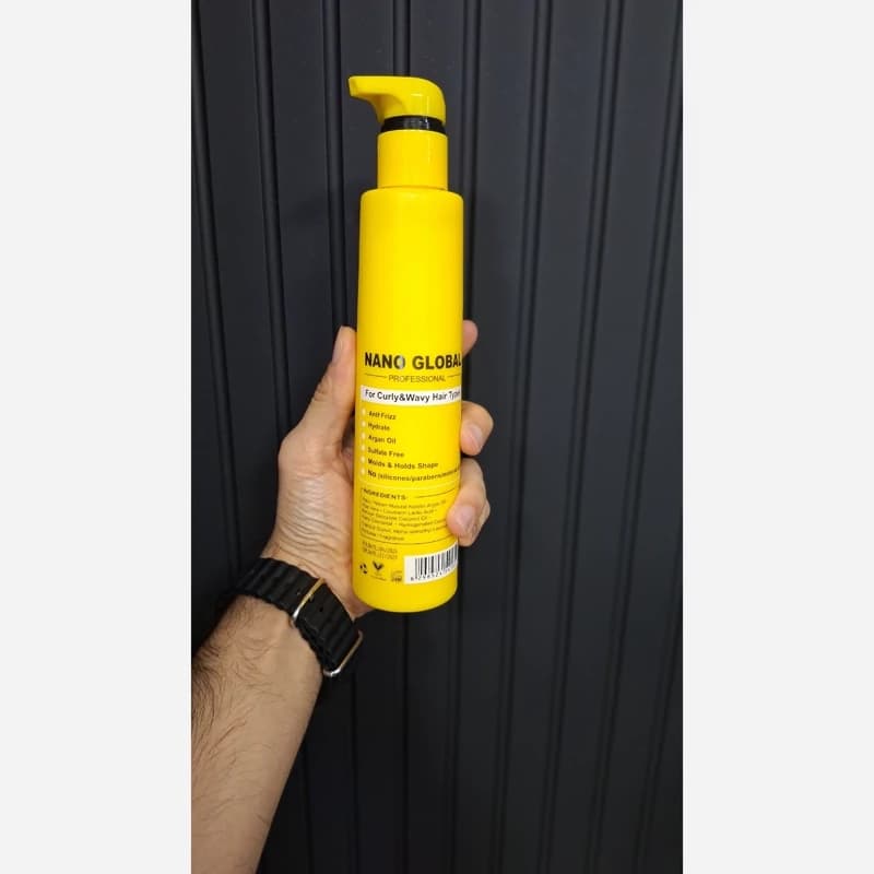 کرم مو فاقد سولفات نانو گلوبال بدون آبکشی زرد 350 میل ( پس کرایه )