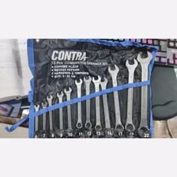 آچار یکسر رینگ یکسر تخت 12 عددی از سایز 6 تا 22 کنترا مدل 622 — تصویر ۴