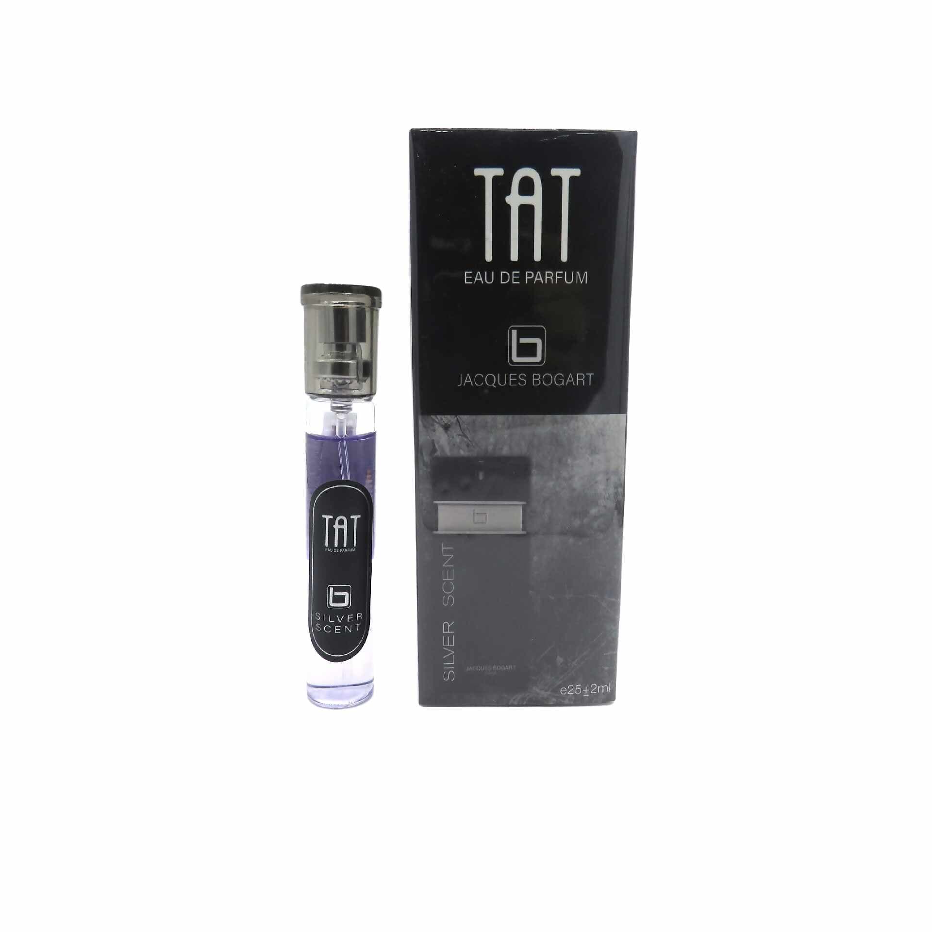 عطر جیبی مردانه تات مدل ژاک بوگارت سیلور سنت حجم 25 میلی لیتر