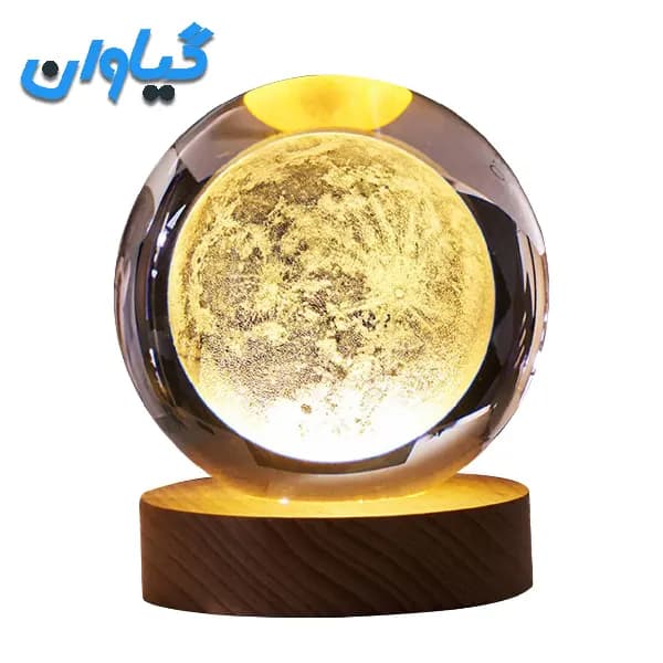 چراغ خواب طرح گوی کریستالی سه بعدی