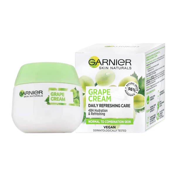 کرم آبرسان انگور طبیعی گارنیر 50میل |garnier skin naturals grape cream 50 ml