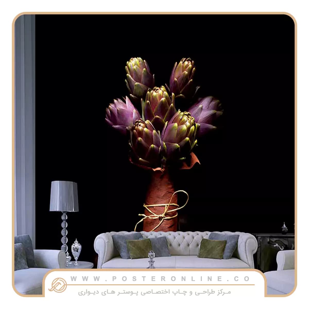 پوستر دیواری دسته گل کد F-8299