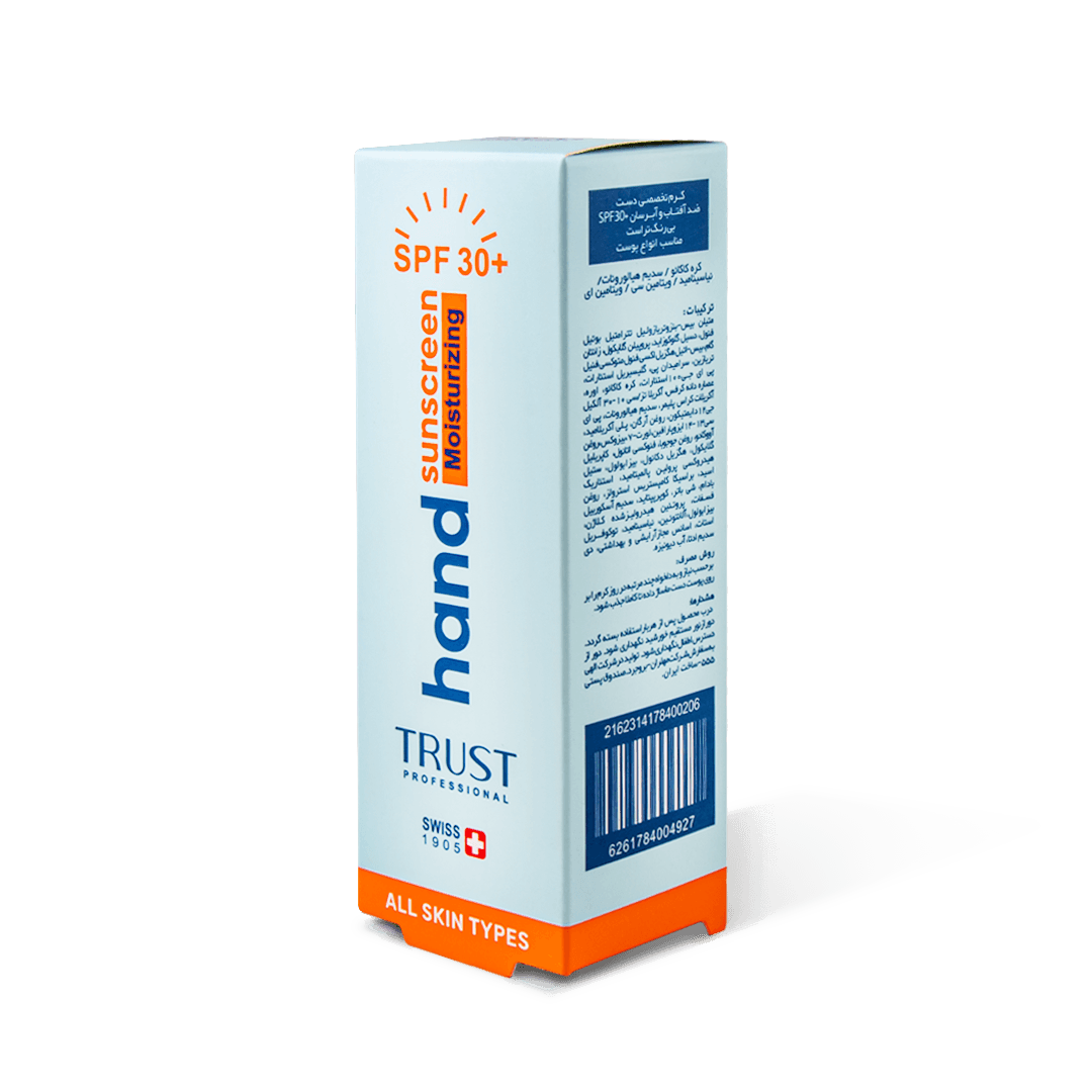 کرم تخصصی دست ضد آفتاب و آبرسان +SPF30 بی‌رنگ تراست — تصویر ۳