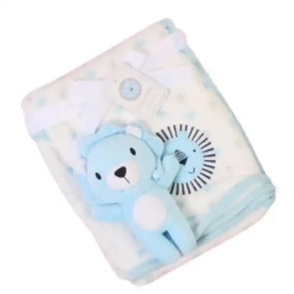ست پتو عروسک دار طرح شیر baby blanket set برند My Little Love — تصویر ۲