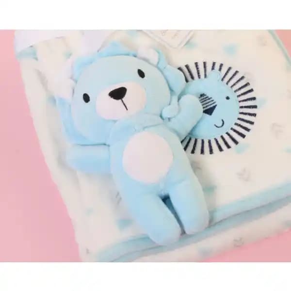 ست پتو عروسک دار طرح شیر baby blanket set برند My Little Love