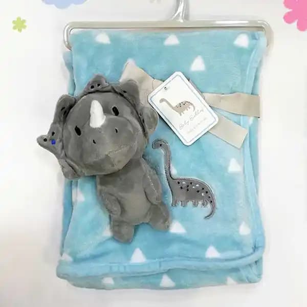 ست پتو عروسک دار طرح دایناسور baby blanket set برند My Little Love