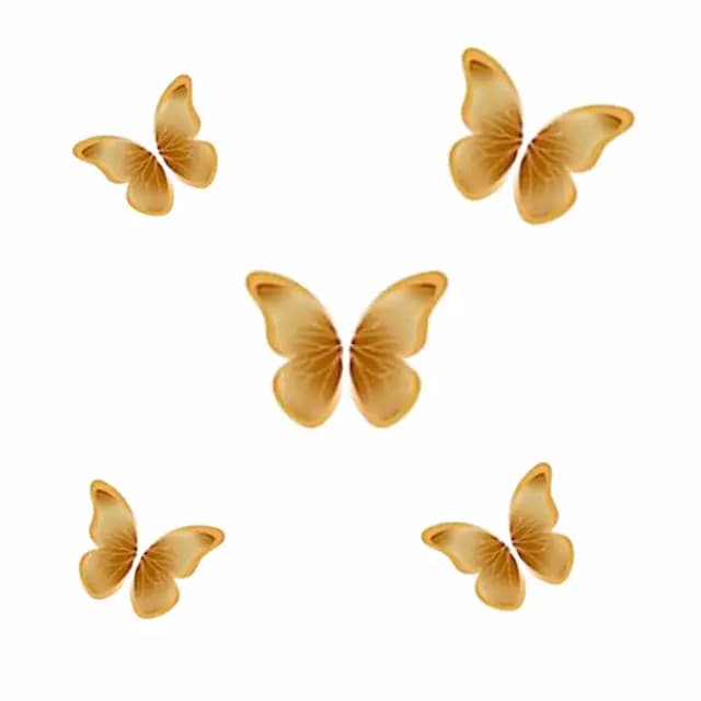 پروانه تزیینی کاغذی کد7