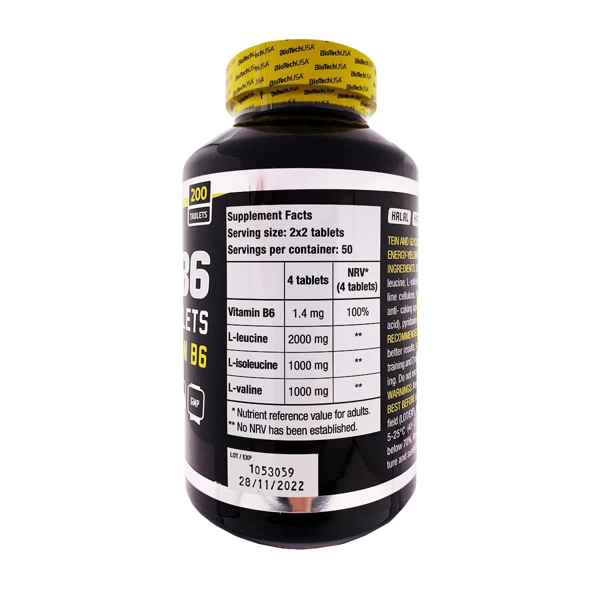 قرص بی سی ای ای و ویتامین ب 6 بایوتک یو اس ای | Biotech USA BCAA And Vitamin B6 Tablet — تصویر ۲