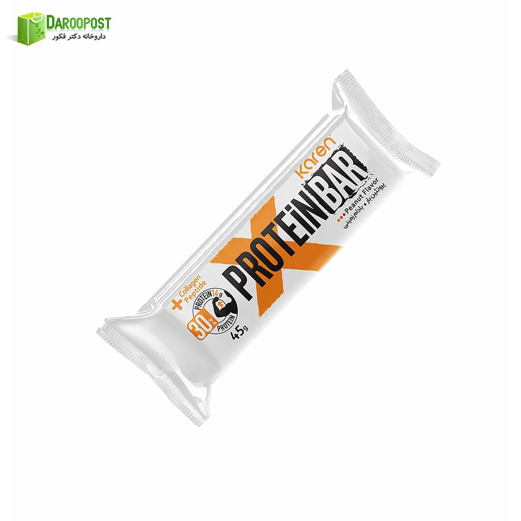 شکلات پروتئین بار 45 گرمی کارن (بادام زمینی)
