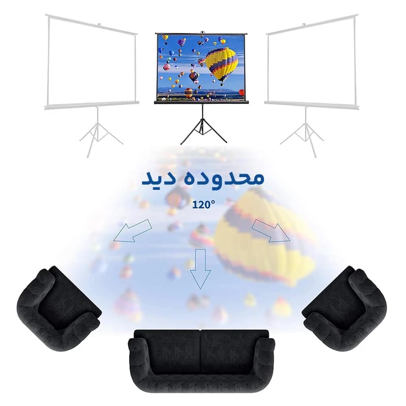 پرده نمایش ویدیو پروژکتور تسکو مدل TVS 125TR — تصویر ۶